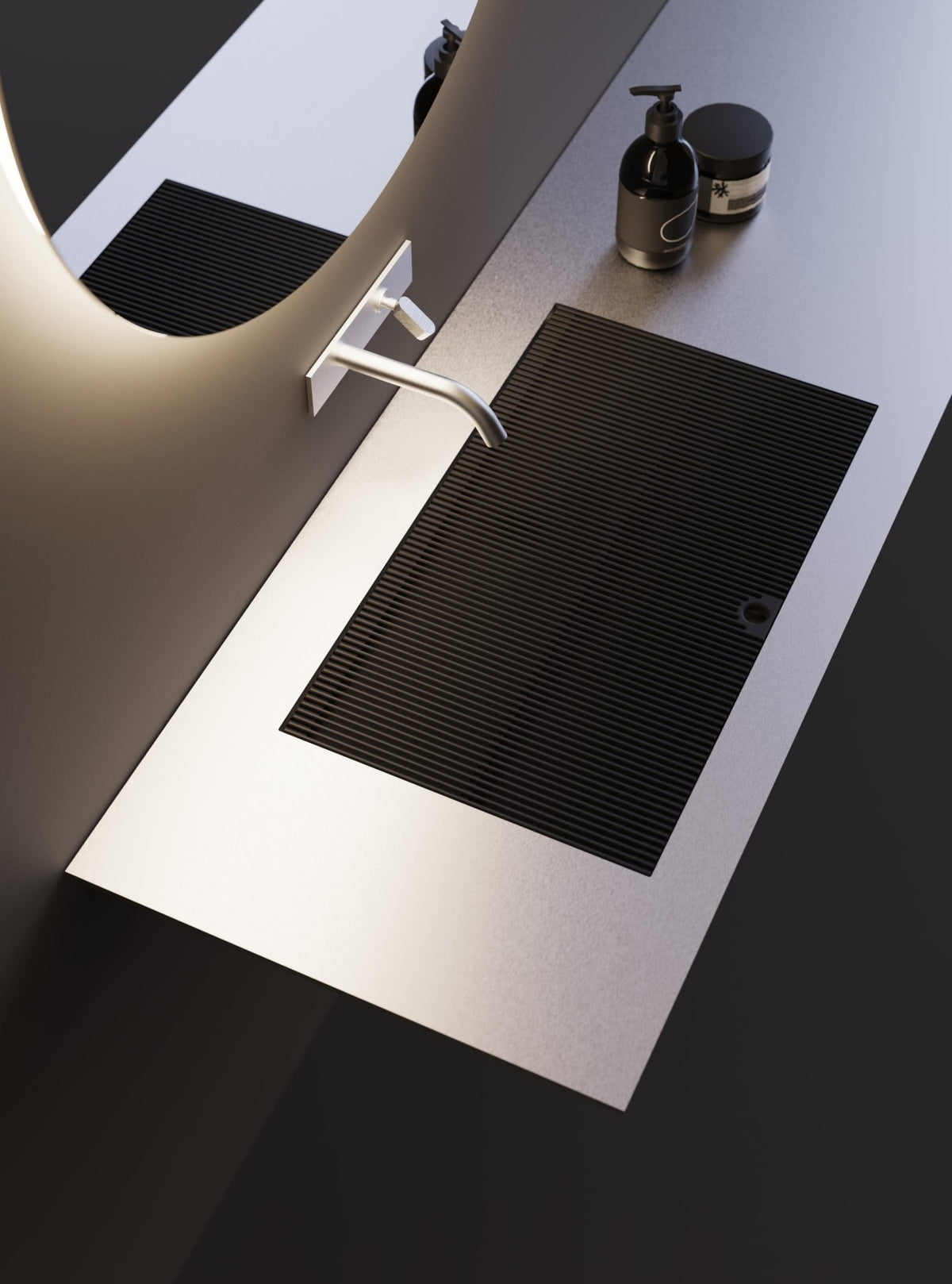 Ell Inox – lavabo a parete - Sag 80 - Agape - Lavabo