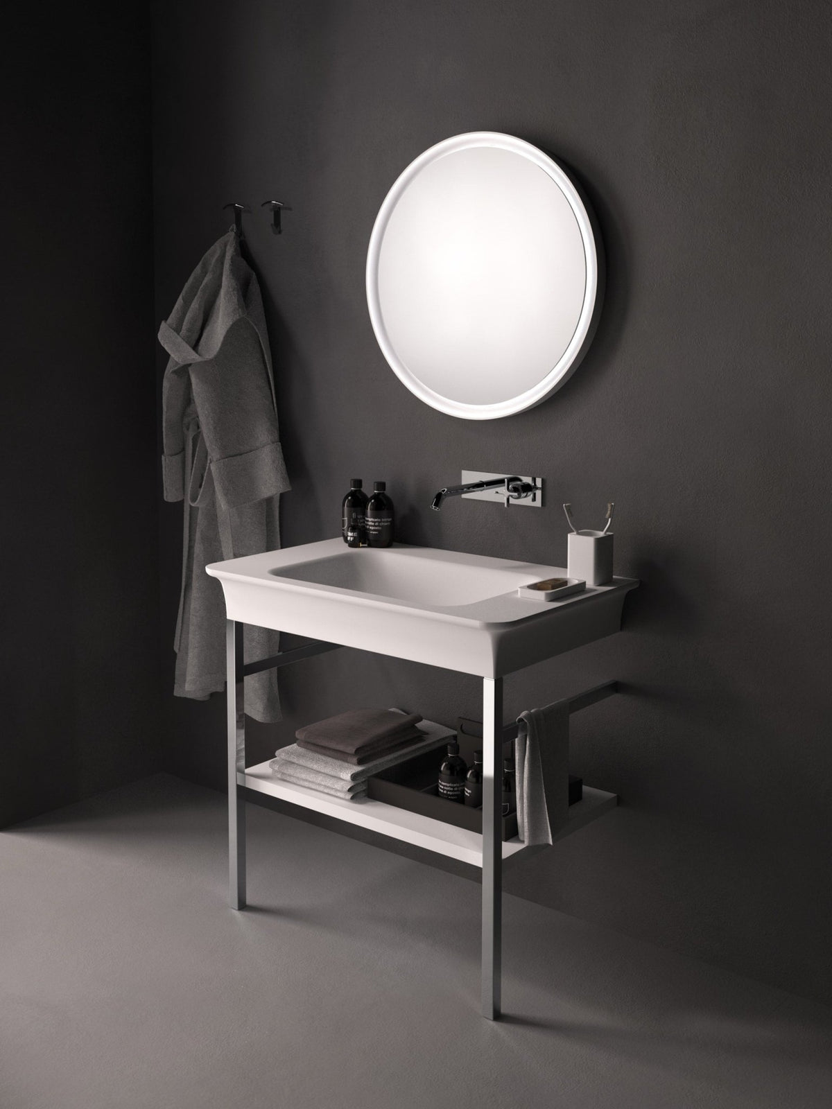 Novecento XL – lavabo a parete - Sag 80 - Agape - Lavabo
