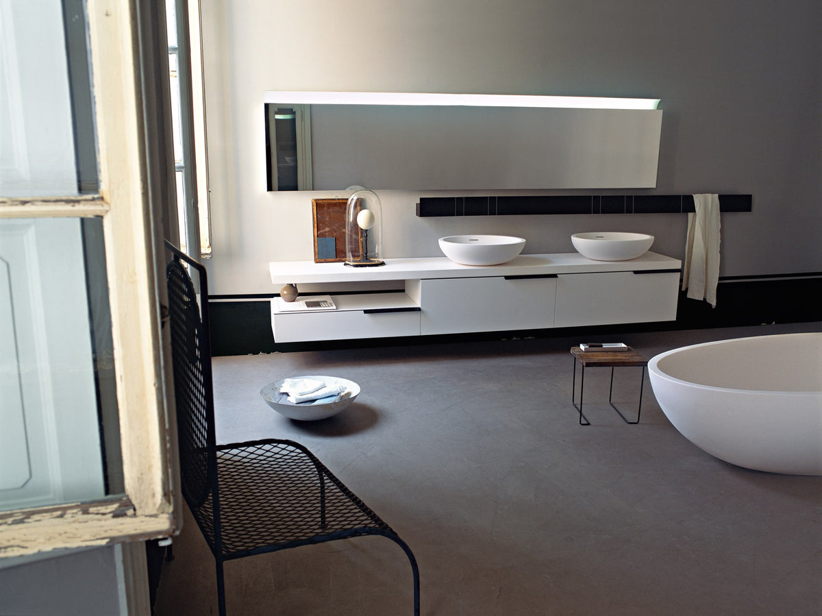 Flat XL da 6 cm – piano lavabo su contenitori - Sag 80 - Agape - Bagno