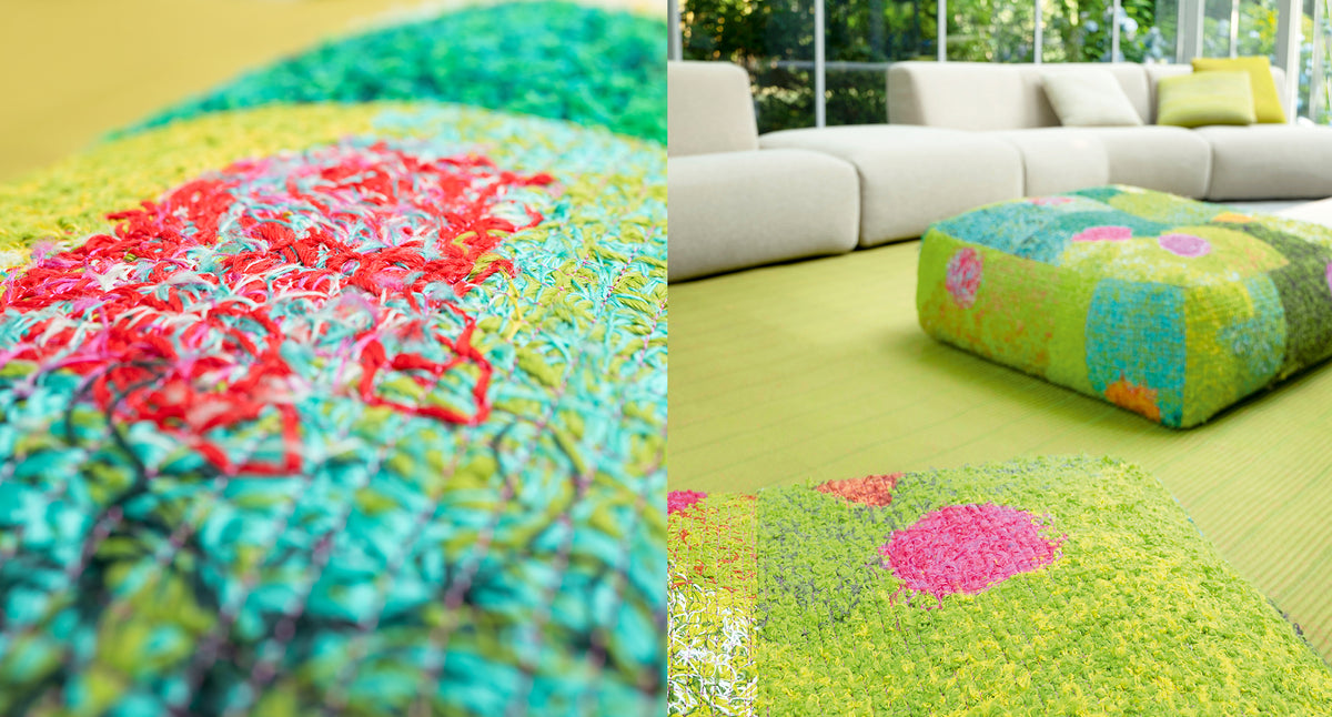 Alegre Mottainai – pouf outdoor – ambientata