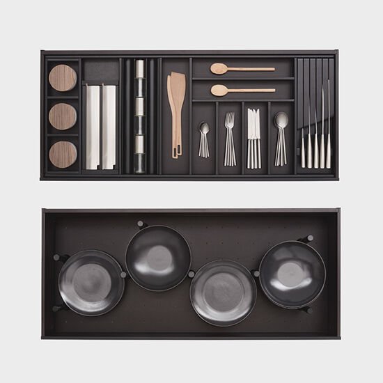 Accessori interni per cassetti e cestoni cucina - Sag 80 - Arclinea - Cucina