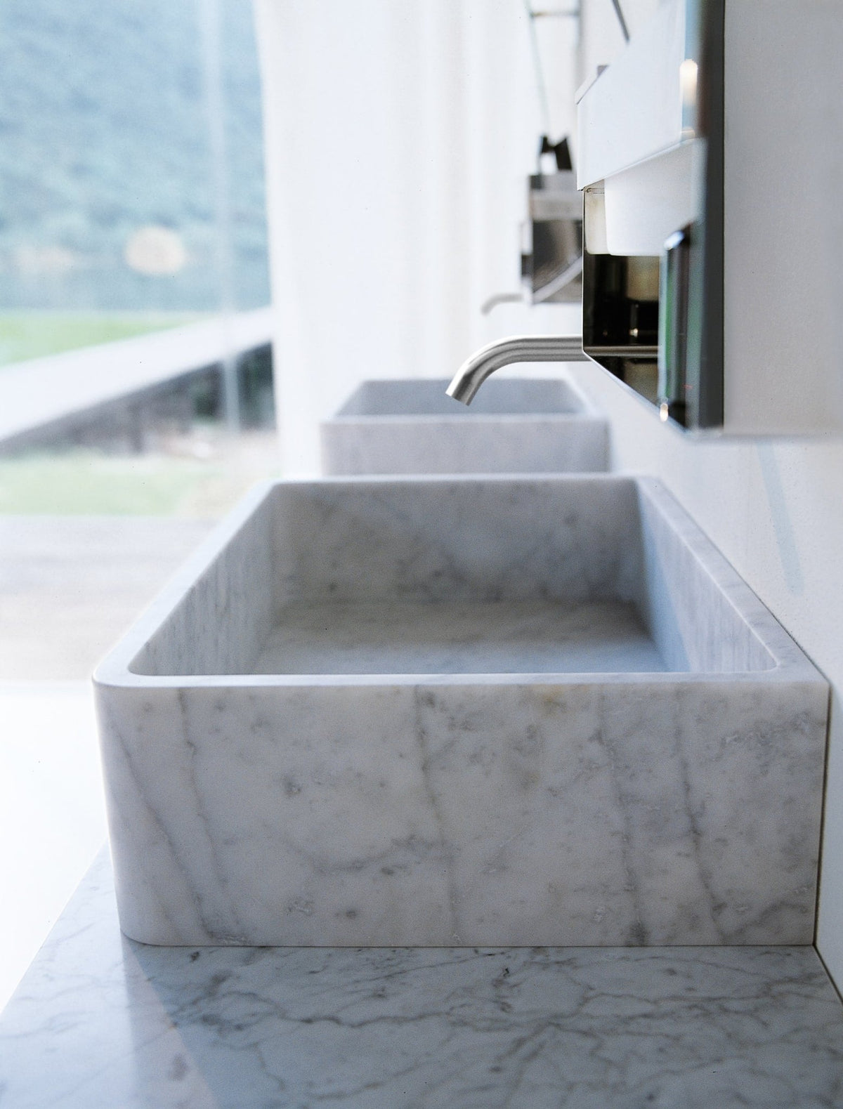 Carrara – lavabo da appoggio - Sag 80 - Agape - Lavabo