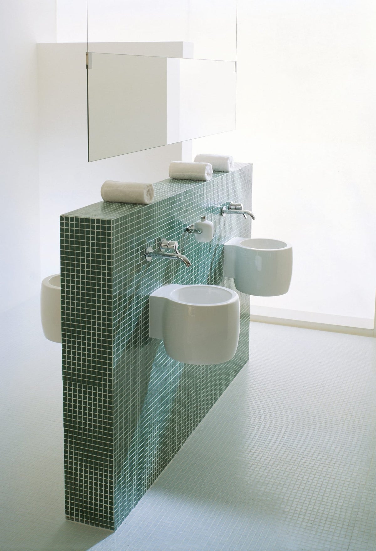 Cheese – lavabo a parete - Sag 80 - Agape - Lavabo