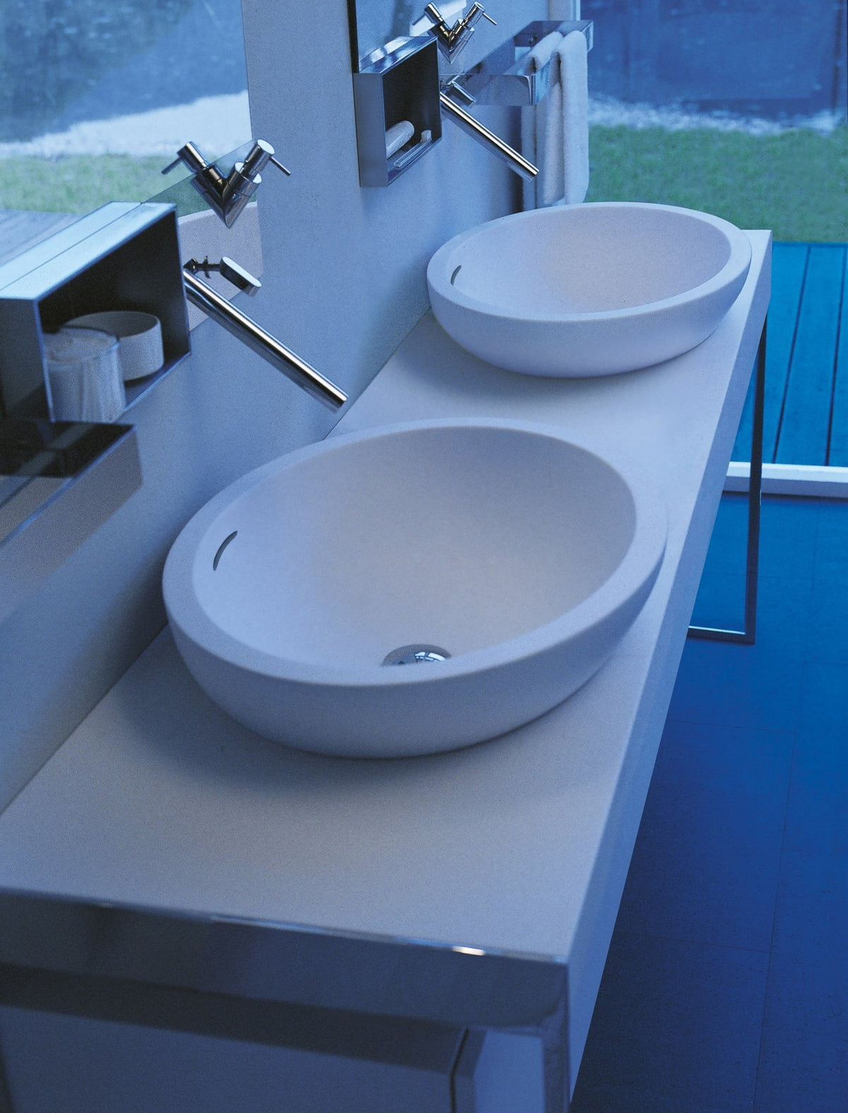Spoon XL – lavabo a semincasso - Sag 80 - Agape - Lavabo