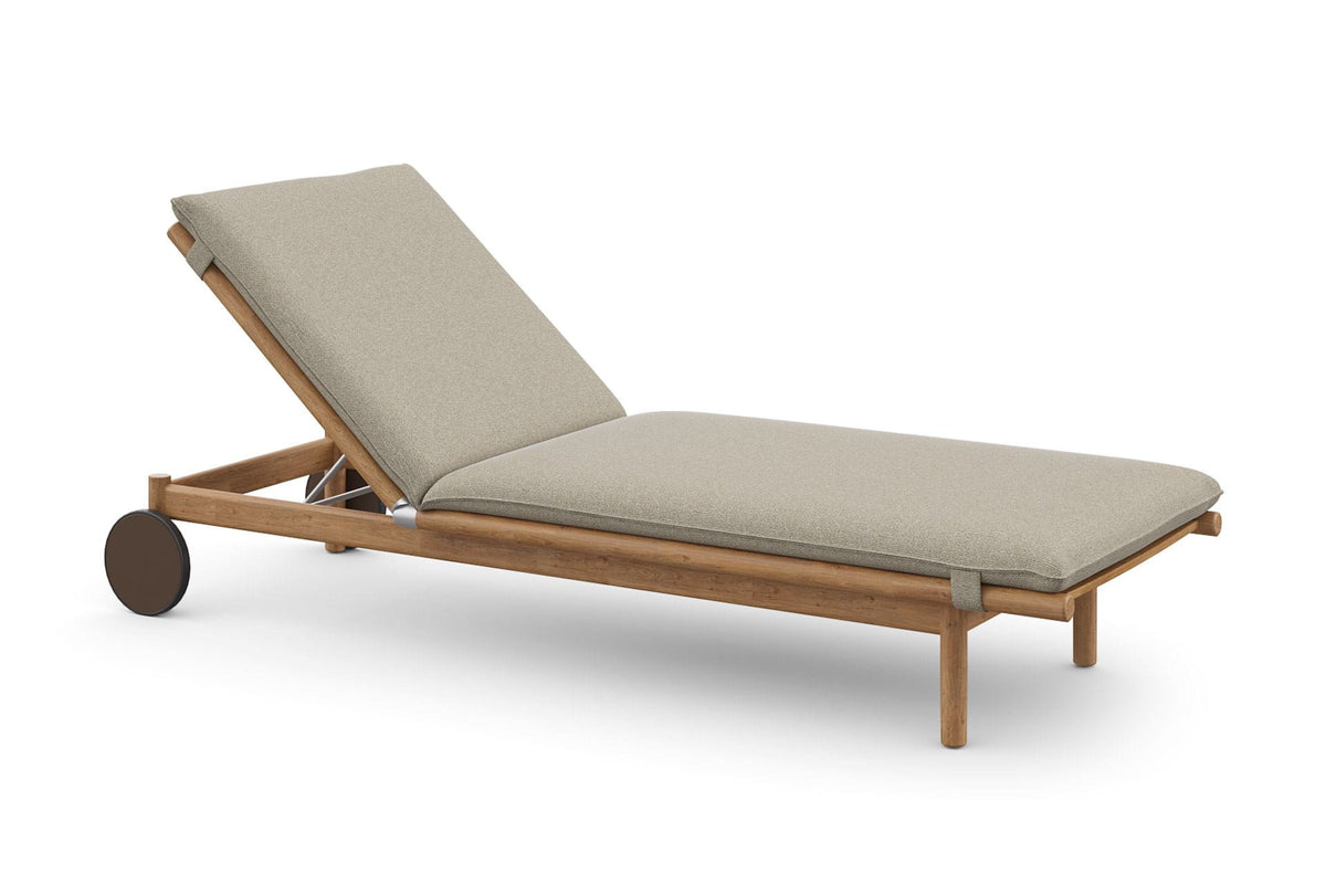 Tibbo – lettino (Beach chair with wheels) - Sag 80 - DEDON - Outdoor