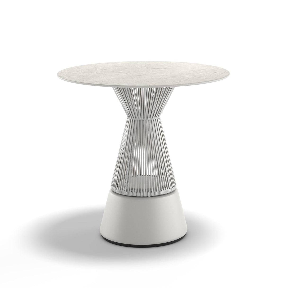 Cirql Nu – tavolino di servizio with central Base - Sag 80 - DEDON - Outdoor