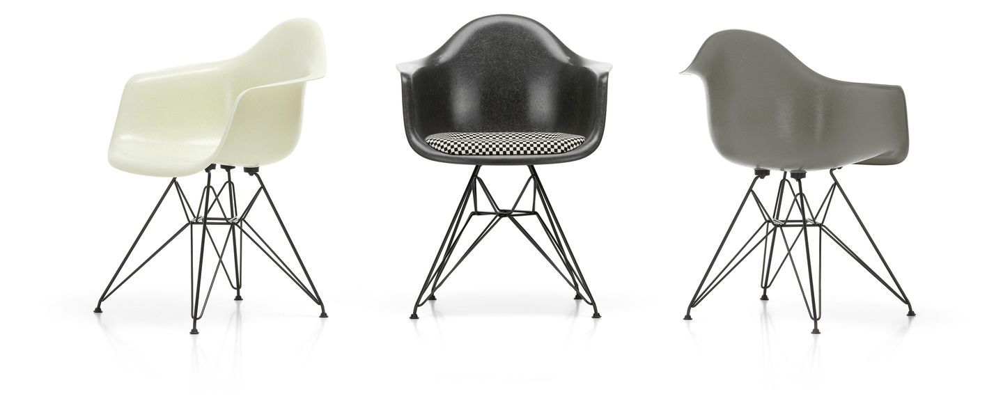 Eames Fiberglass Armchair DAR - Sag 80 - Vitra - Sedia