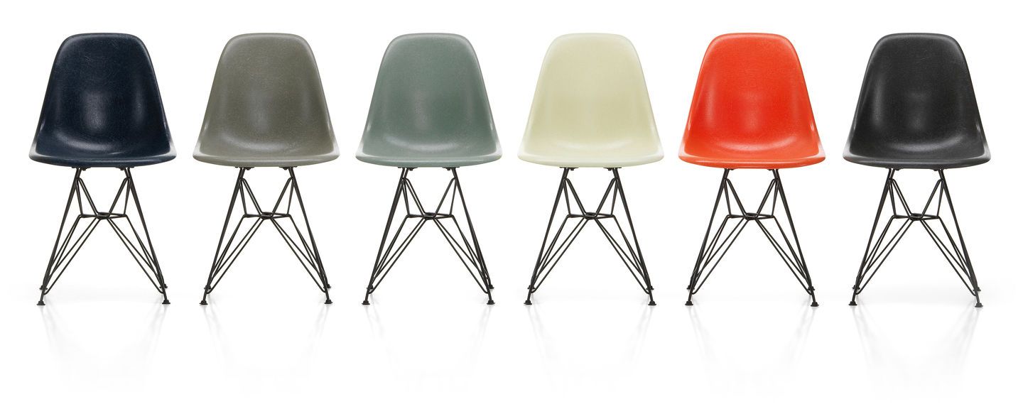 Eames Fiberglass Side Chair DSR - Sag 80 - Vitra - Sedia