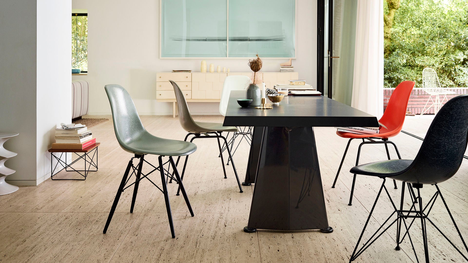 Eames Fiberglass Side Chair DSR - Sag 80 - Vitra - Sedia