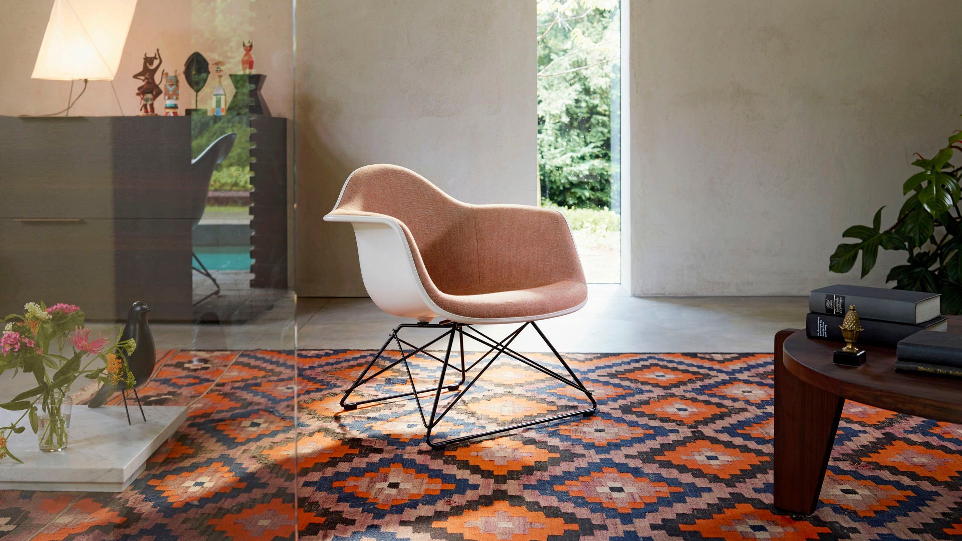 Eames Plastic Armchair RE LAR - Sag 80 - Vitra - Sedia
