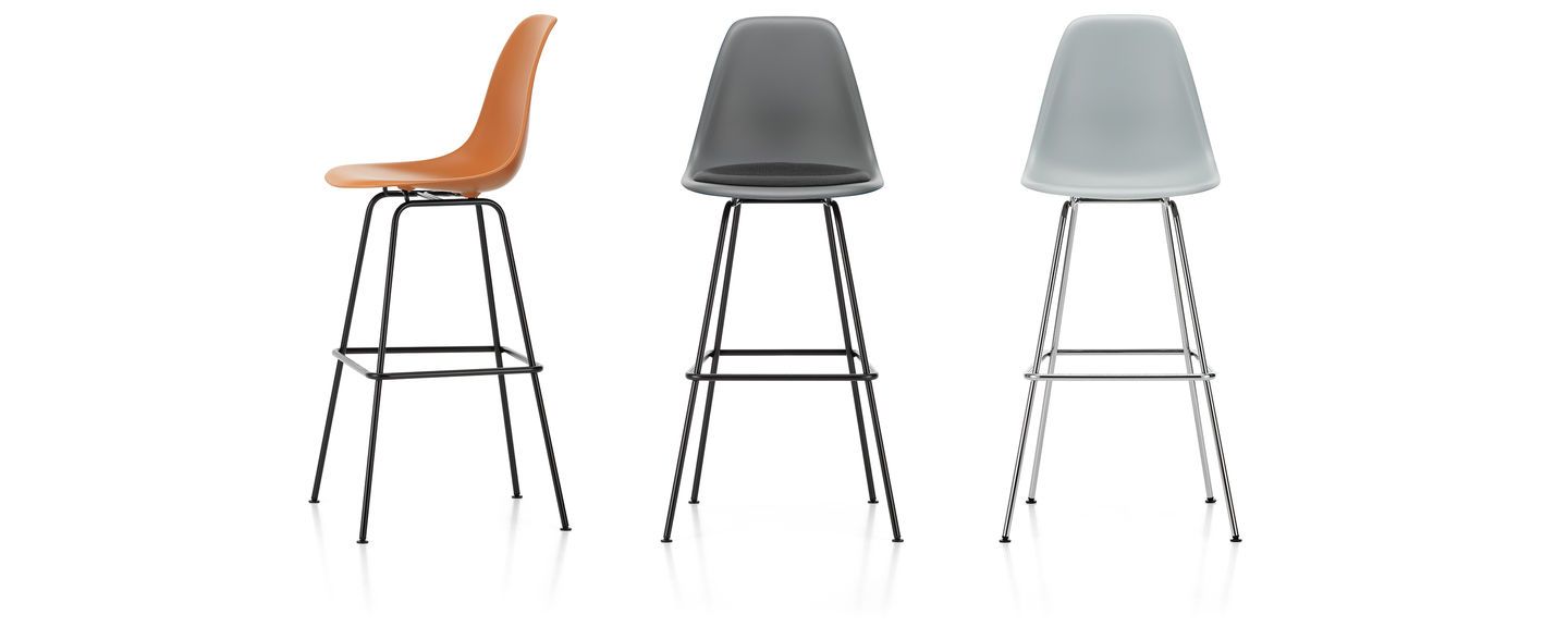 Eames Plastic Stool RE High - Sag 80 - Vitra - Sedia