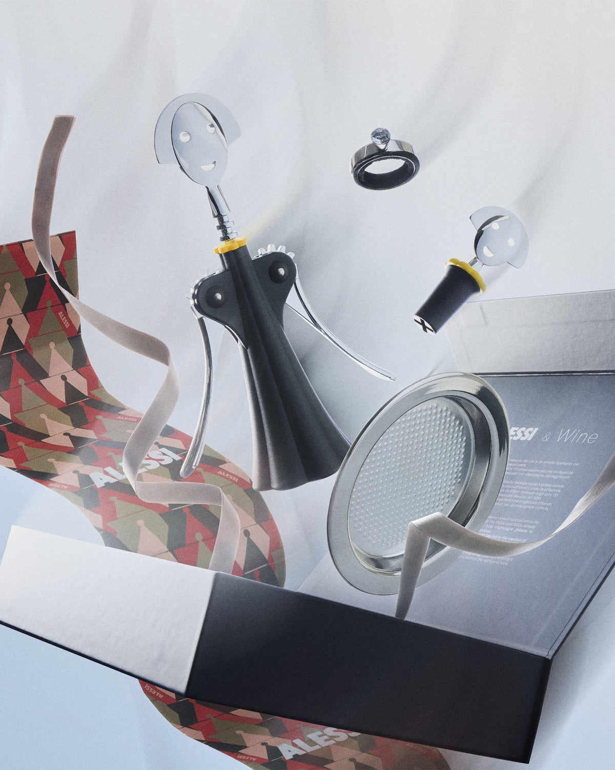 Alessi & Wine – wine Gift Set (GAM01SET) – ambientata