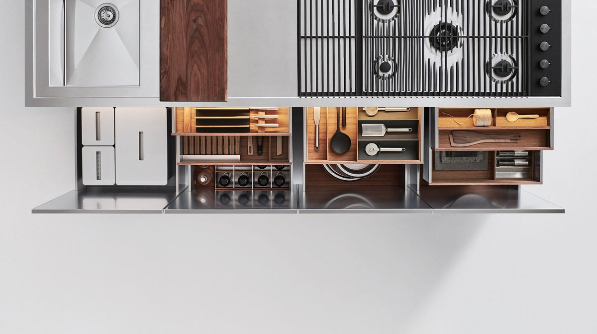 Accessori interni per cassetti e cestoni cucina - Sag 80 - Arclinea - Cucina