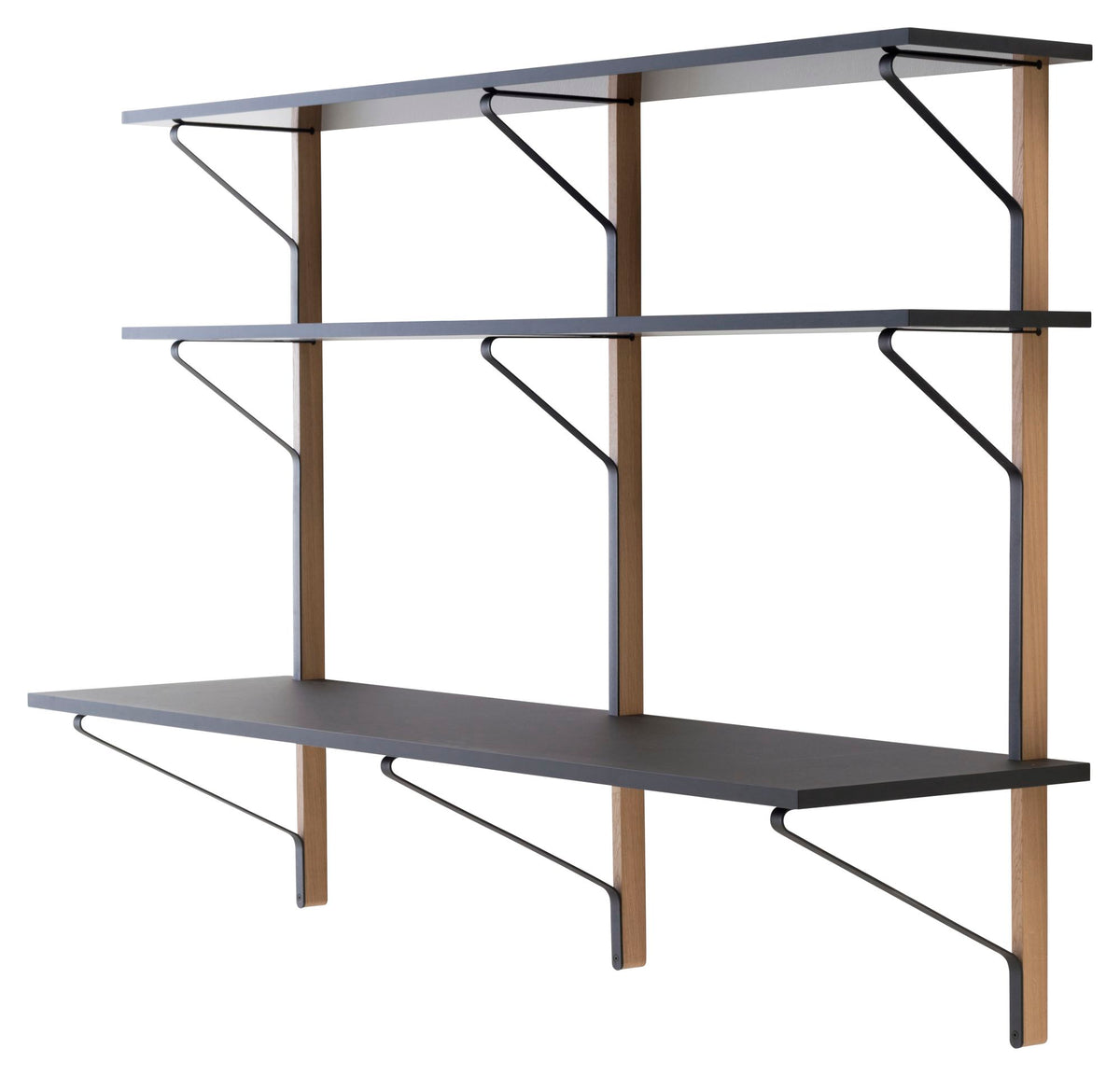 Kaari Wall Shelf con scrivania – libreria a parete - Sag 80 - Artek - Libreria