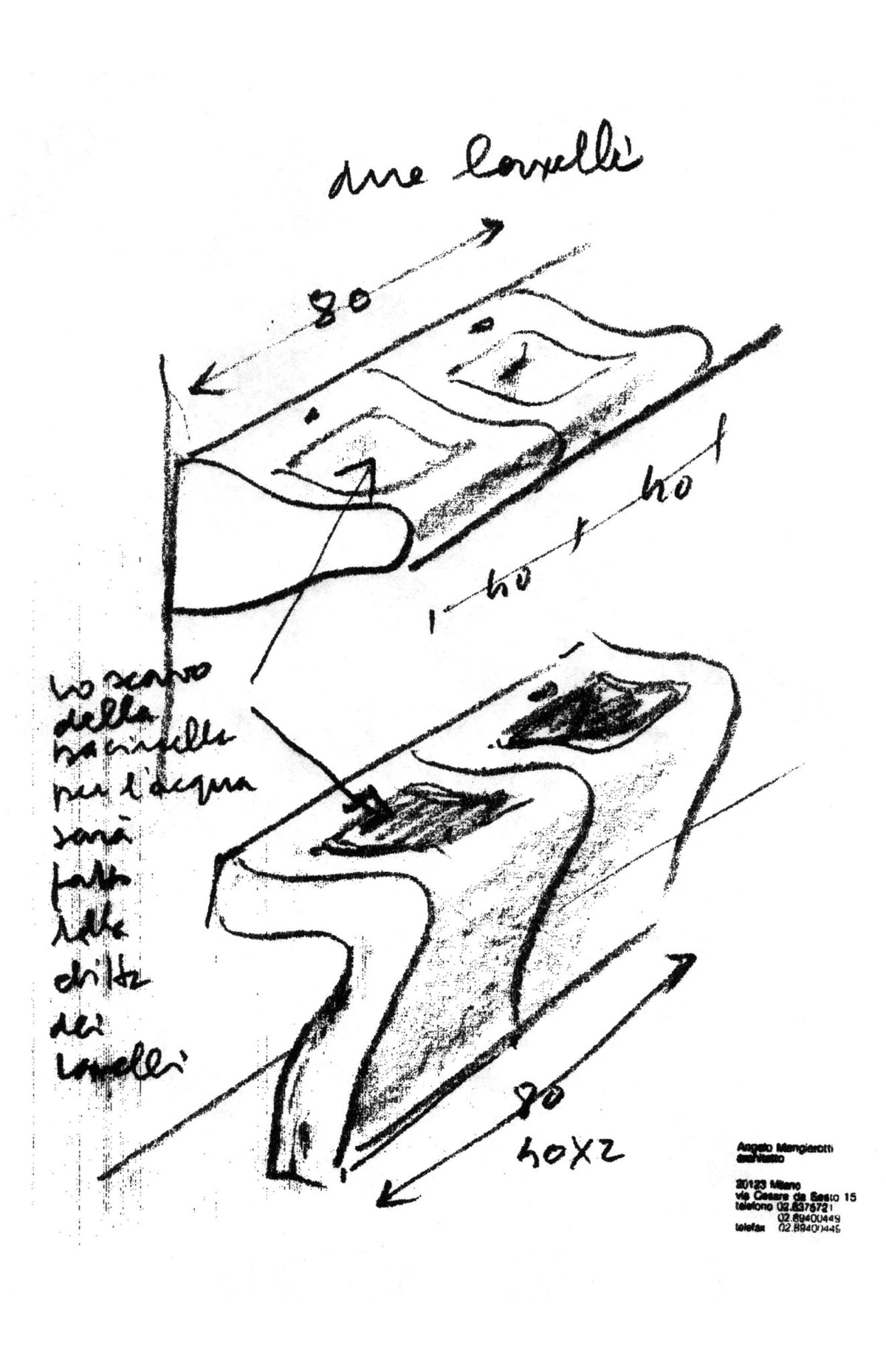 Lito 1 – lavabo a colonna - Sag 80 - Agape - Lavabo