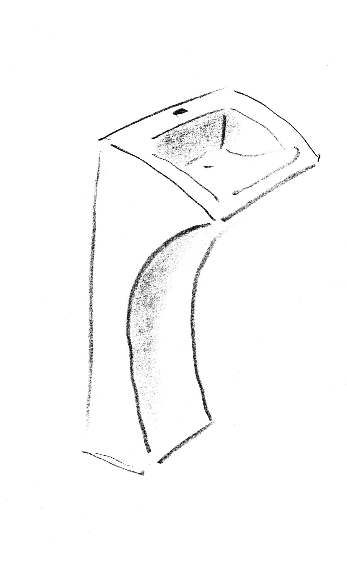 Lito 3 – lavabo a colonna - Sag 80 - Agape - Lavabo