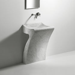 Lito 2 - CER732 free-standing washbasin in carrara marble