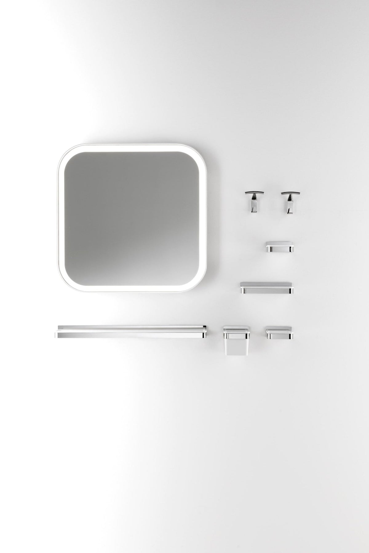 Memory quadrato – specchio con luce - Sag 80 - Agape - Specchio