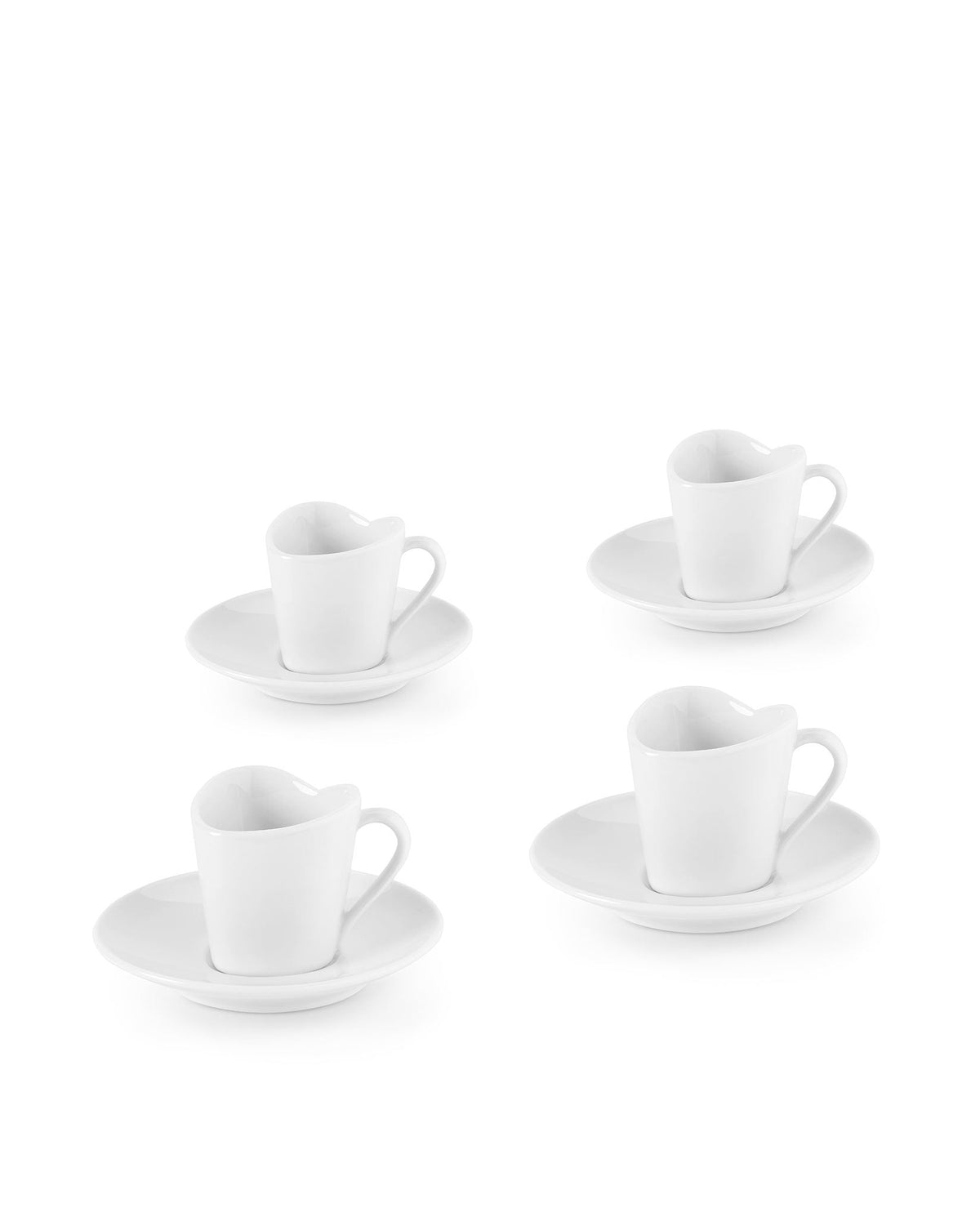 To – set di quattro tazze da caffè con sottotazza - Sag 80 - Alessi - Complemento