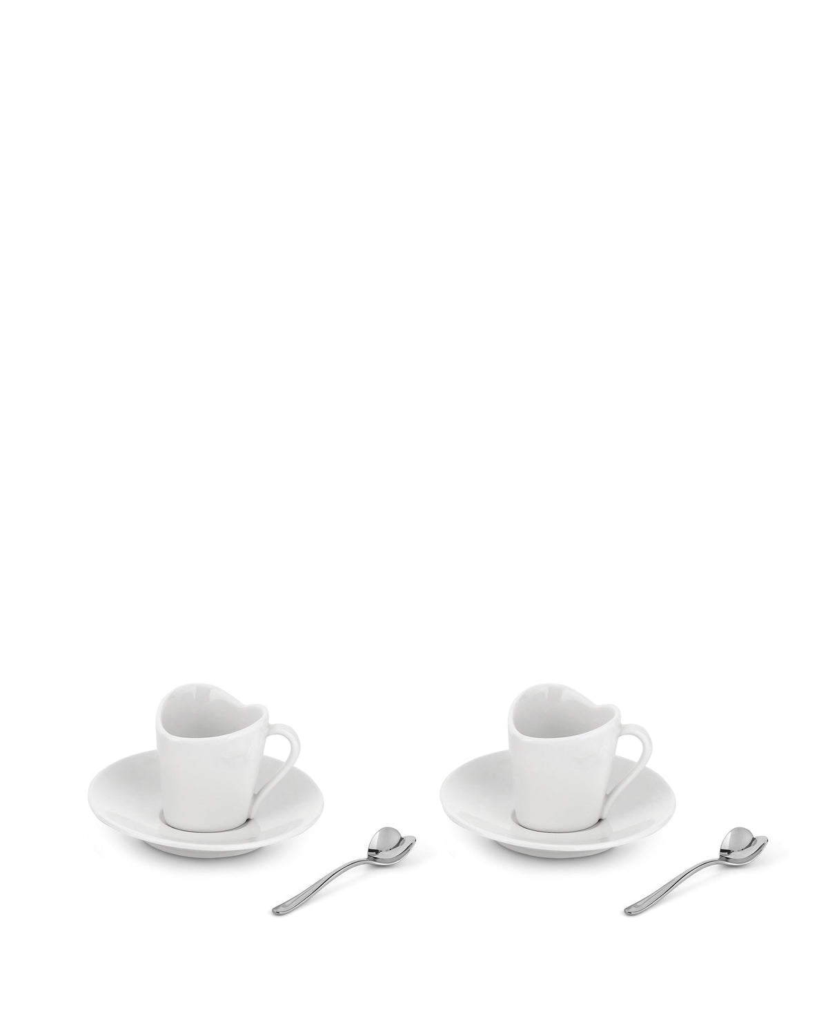 To – set di due tazze da caffè con sottotazza e due cucchiaini da caffè - Sag 80 - Alessi - Complemento