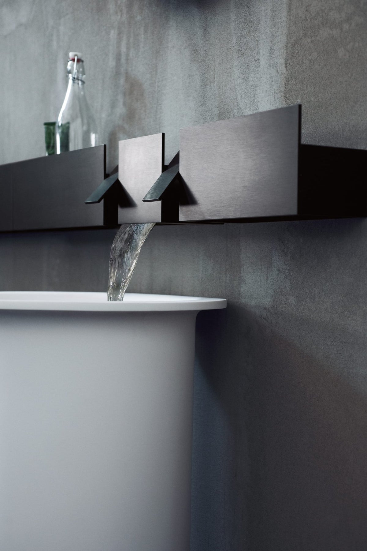 Sen con erogazione orizzontale – per lavabo – ambientata