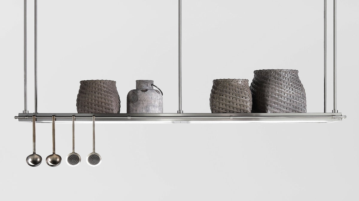 Single Shelf e Double Shelf – mensole sospese per isola - Sag 80 - Arclinea - Cucina