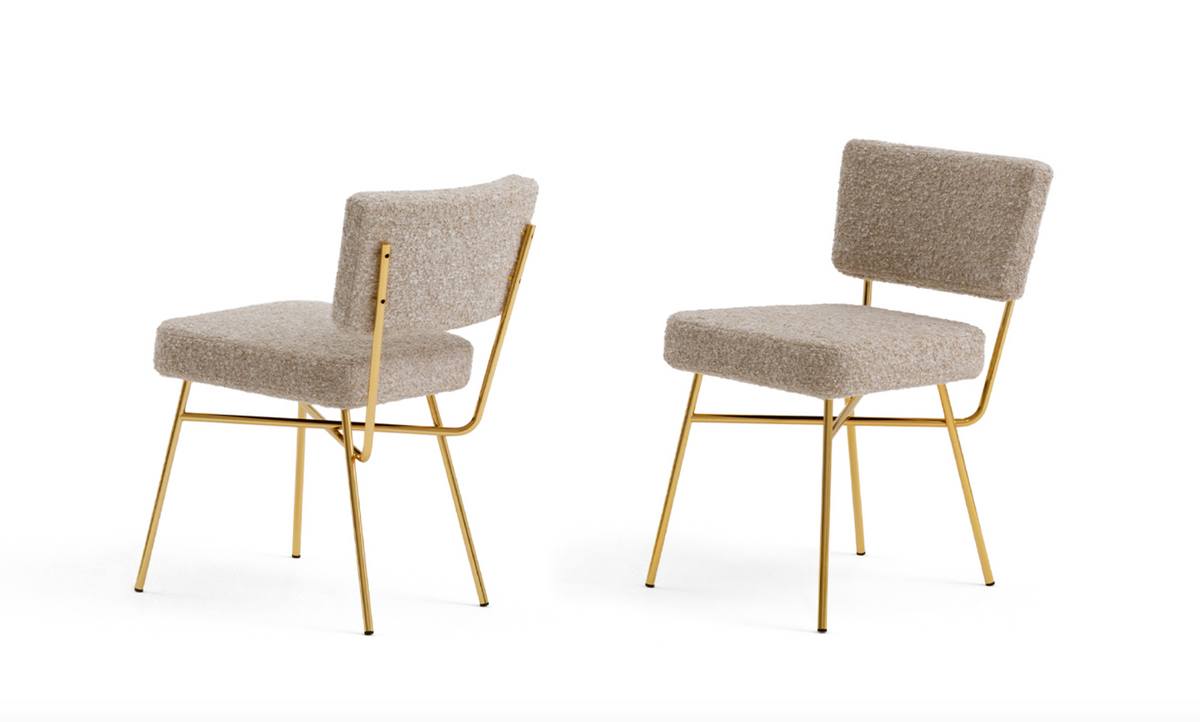 Sedia Elettra gold