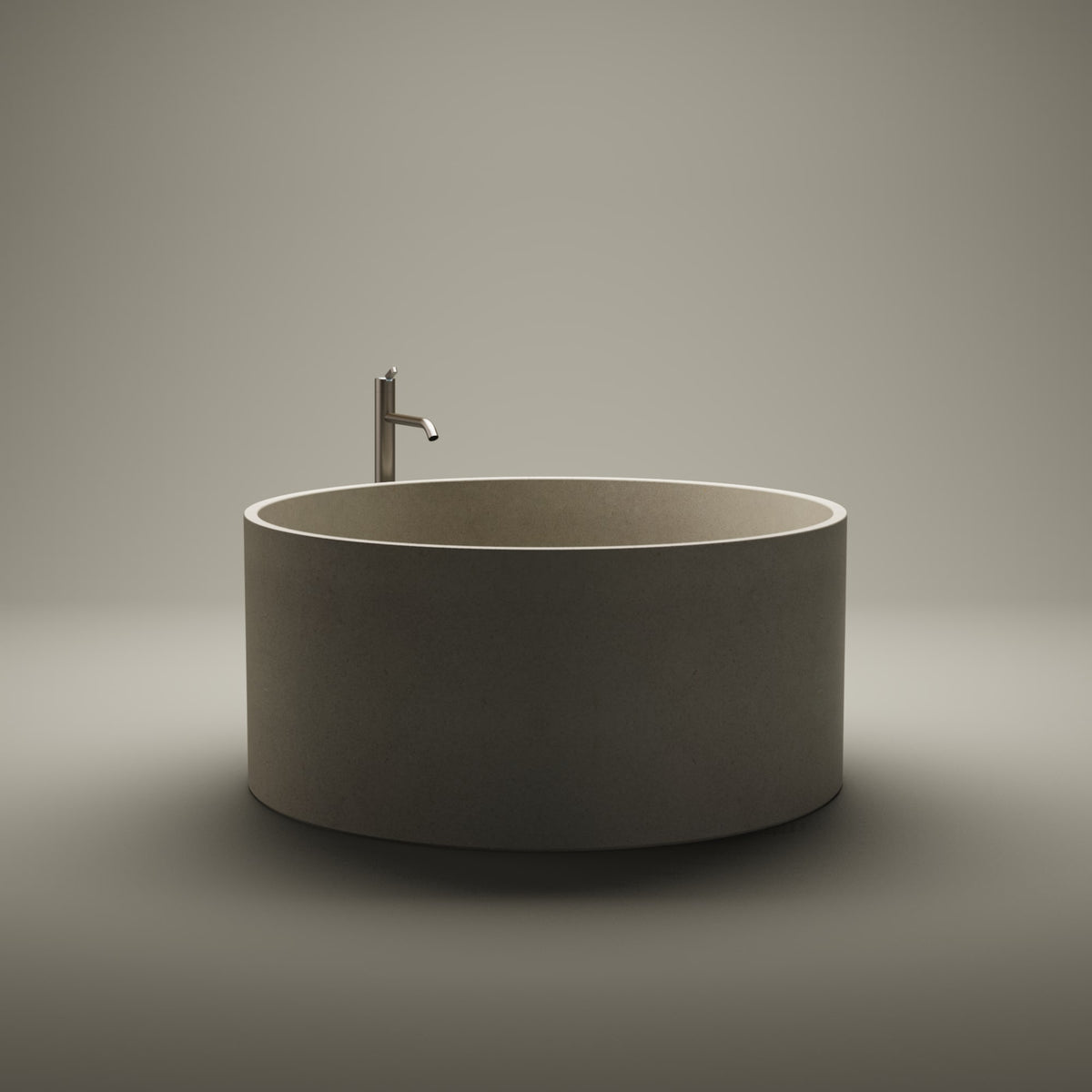 In-Out cemento – vasca freestanding – ambientata