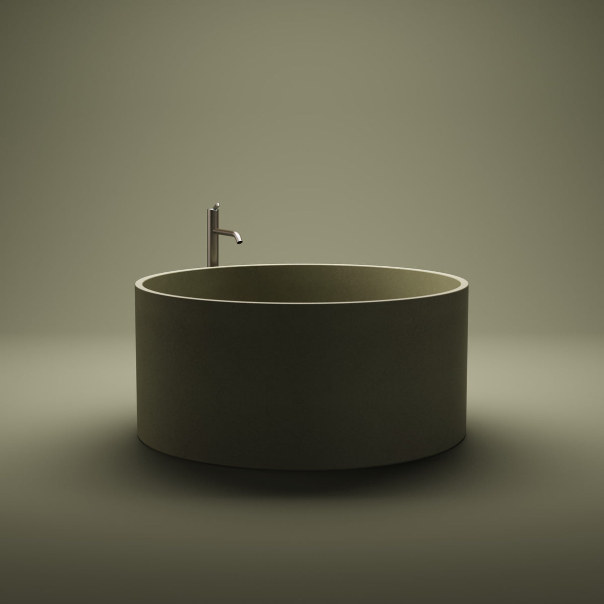 In-Out cemento – vasca freestanding – ambientata