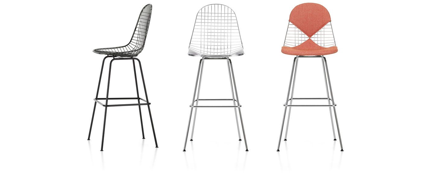 Wire Stool High - Sag 80 - Vitra - Sedia