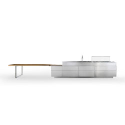 Isola Convivium con tavolo Up & Down