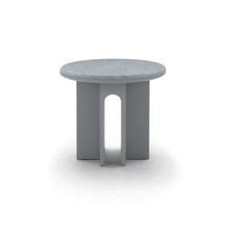 Arcolor Coffee Table 30 - Version with base lacquered in grey RAL 7036 and top in Carrara marble