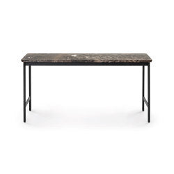 Capilano Tavolino 96x30 - Versione con top in marmo Emperador