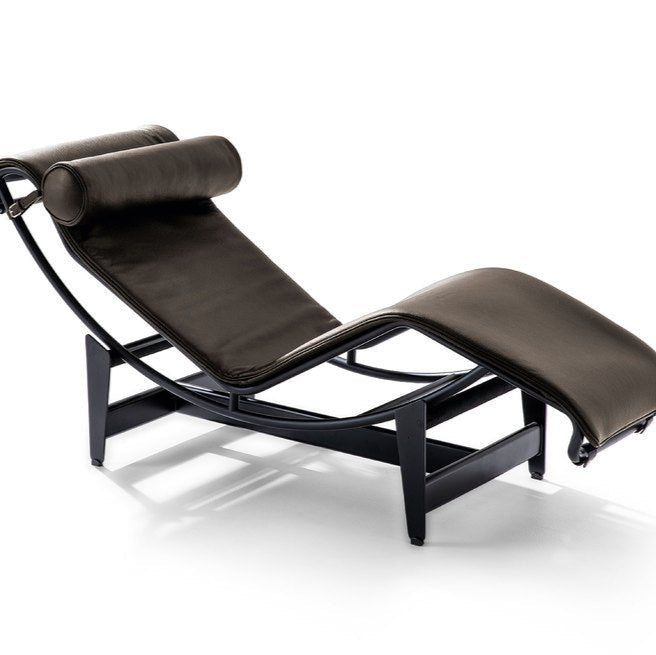 Poltrona 4 Chaise Longue À Réglage Continu, Noire, Durable - Sag 80 - Cassina - Poltrona