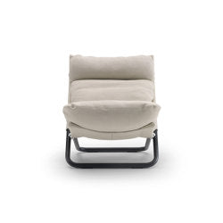 Cross Armchair - Leather version with high backrest