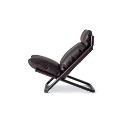 Cross Armchair - Leather version with high backrest