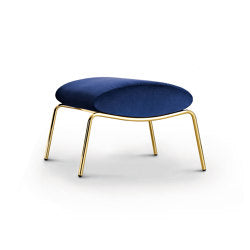 Delfino Armchair - Version with galvanic gold lacquered base CAPSULE COLLECTION