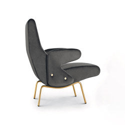 Delfino Armchair - Version with galvanic gold lacquered base CAPSULE COLLECTION