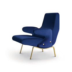 Delfino Pouf - Version with galvanic gold lacquered base