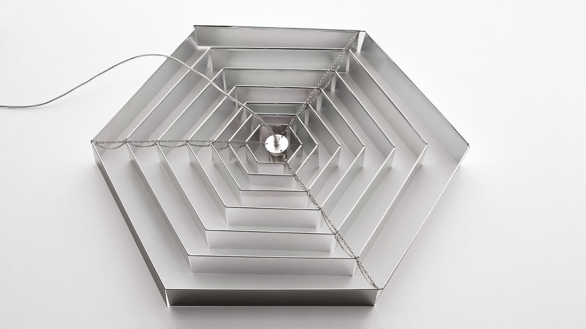 Lampada Esagonale – lampada a sospensione – ambientata