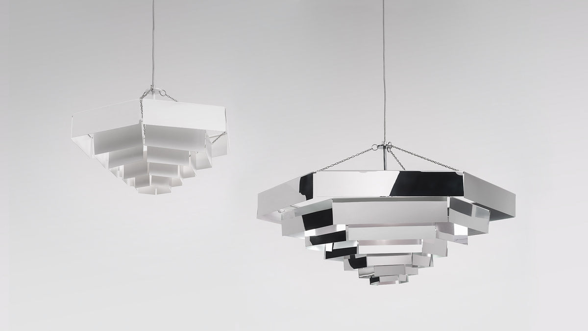 Lampada Esagonale – lampada a sospensione – ambientata