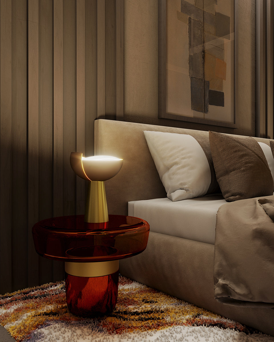 Mirage – lampada da tavolo – ambientata