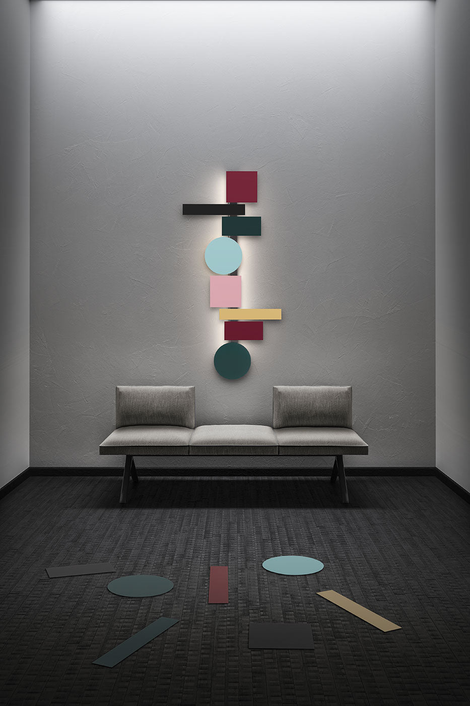 Totem – lampada da parete – ambientata