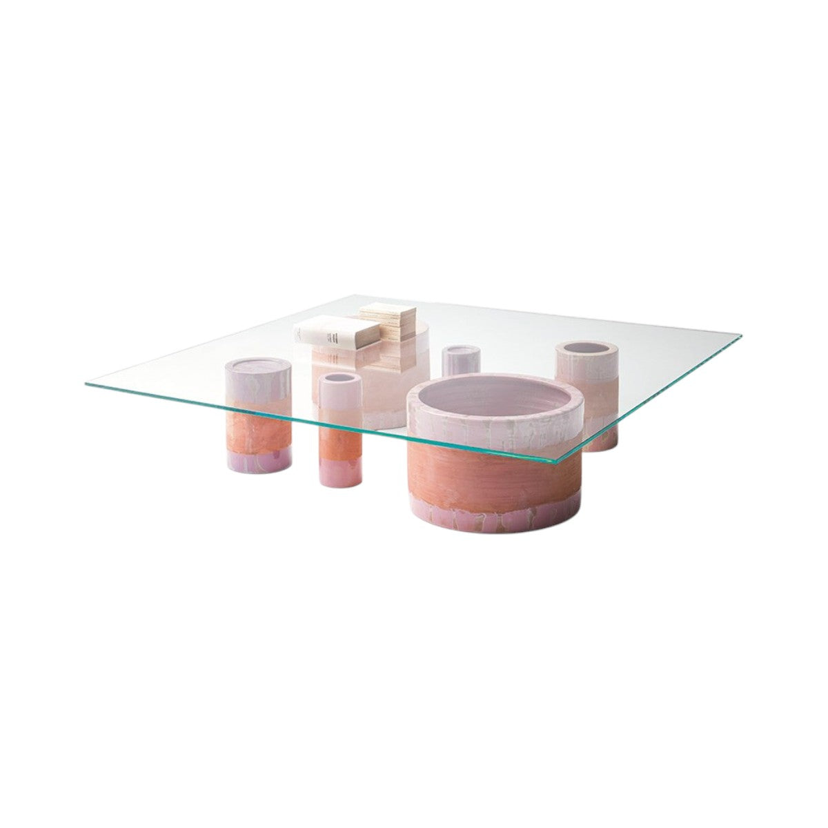 Cerchi, side table in majolica CER812