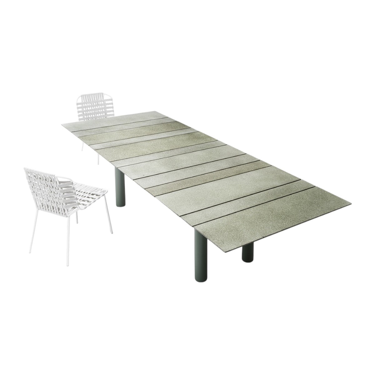 Dock, top lava finished Glacé LVG01, structure LML947
