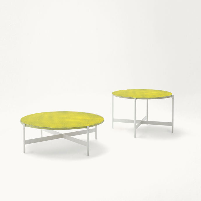 Heron, table tops by Nicolò Morales, Luce LVS523, structures ME002