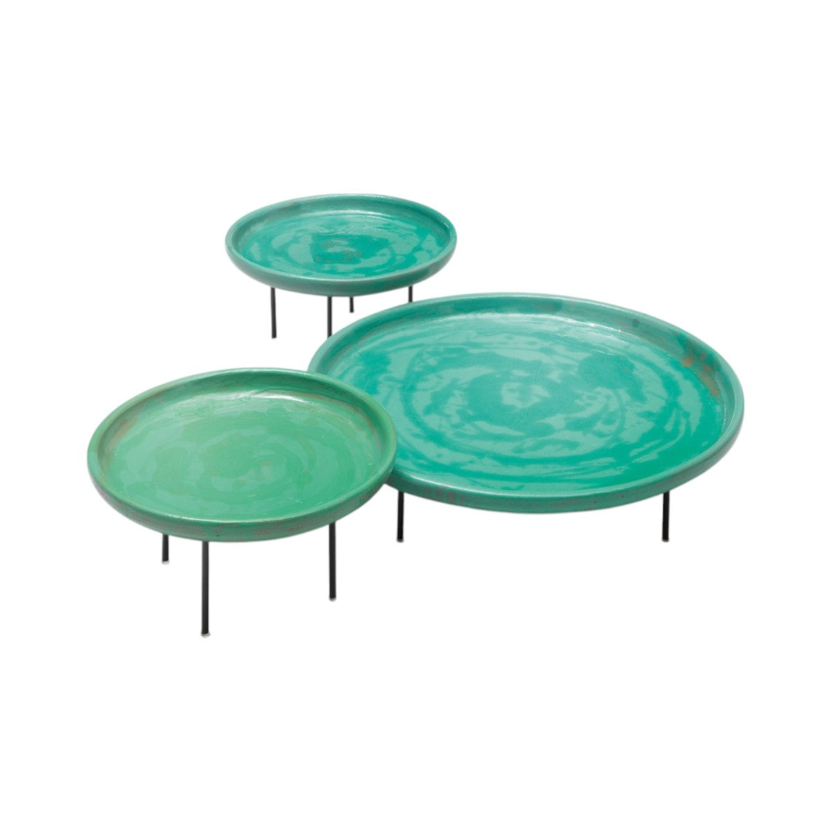 Tajine. Left: ceramic top CER824. Right: ceramic top CER835. Steel base ME021