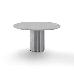 Scalea Tavolino 45 - Versione in marmo Crema Marfil