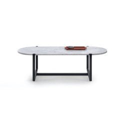 Sigmund Coffee Table 120x49 - Version with Carrara marble top