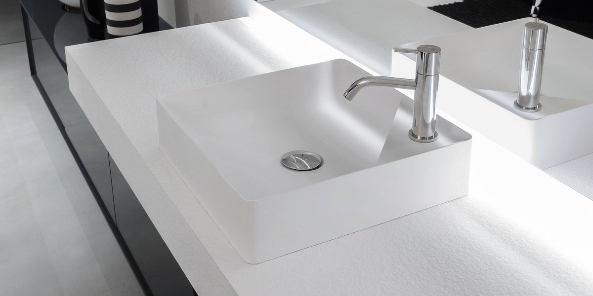 Simplo soprapiano – lavabo da appoggio - Sag 80 - Antonio Lupi - Lavabo